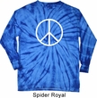 Basic White Peace Long Sleeve Tie Dye Shirt
