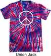 Basic White Peace Patriotic Tie Dye Shirt