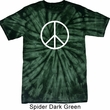 Basic White Peace Spider Tie Dye Shirt