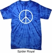 Basic White Peace Spider Tie Dye Shirt