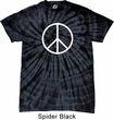 Basic White Peace Spider Tie Dye Shirt