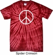 Basic White Peace Spider Tie Dye Shirt