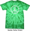 Basic White Peace Spider Tie Dye Shirt