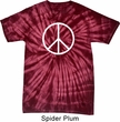 Basic White Peace Spider Tie Dye Shirt