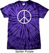 Basic White Peace Spider Tie Dye Shirt