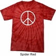 Basic White Peace Spider Tie Dye Shirt