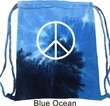 Basic White Peace Tie Dye Bag