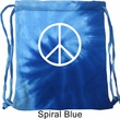 Basic White Peace Tie Dye Bag