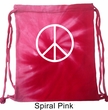 Basic White Peace Tie Dye Bag