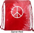 Basic White Peace Tie Dye Bag
