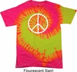 Basic White Peace Tie Dye Shirt