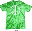 Basic White Peace Twist Tie Dye Shirt