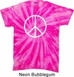 Basic White Peace Twist Tie Dye Shirt