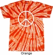 Basic White Peace Twist Tie Dye Shirt