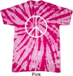 Basic White Peace Twist Tie Dye Shirt