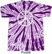 Basic White Peace Twist Tie Dye Shirt