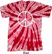 Basic White Peace Twist Tie Dye Shirt
