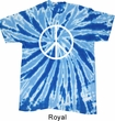 Basic White Peace Twist Tie Dye Shirt