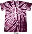 Basic White Peace Twist Tie Dye Shirt