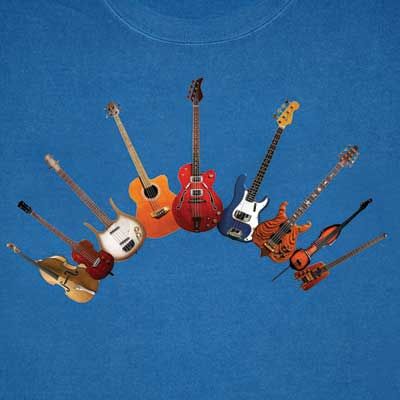 Bass Guitar Instruments Long Sleeve Shirt - Adult