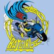 Batgirl Juniors T-shirt - Batgirl Motorcycle Dc Comics Light Blue
