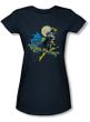 Batgirl Juniors T-shirt - Night Person DC Comics Navy Blue Tee