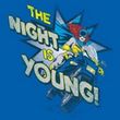 Batgirl Juniors T-shirt - The Night Is Young DC Comics Royal Blue Tee
