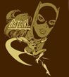 Batgirl T-shirt - DC Comics Flying Batgirl Adult Brown Tee