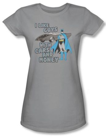 Batman And Robin Juniors T-shirt - Favorite Things DC Comics Silver