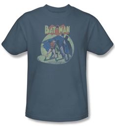 Batman And Robin Kids T-shirt In The Spotlight Slate Youth Tee
