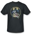 Batman And Robin Kids T-shirt  - Team DC Comics Charcoal Youth