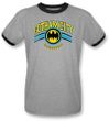 Batman and Robin Ringer Shirt Gotham City Basketball Shirt Grey/Black