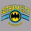 Batman and Robin Ringer Shirt Gotham City Basketball Shirt Grey/Black