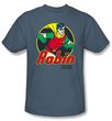 Batman And Robin T-shirt  - The Boy Wonder DC Comics Adult Slate