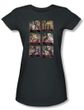 Batman Juniors T-Shirt - Arkham City Arkham Lineup Charcoal Tee