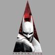 Batman Juniors T-Shirt - Arkham City Bat Triangle Silver Tee
