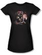 Batman Juniors T-Shirt - Arkham City Blood Moon Black Tee