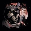 Batman Juniors T-Shirt - Arkham City Blood Moon Black Tee