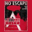 Batman Juniors T-Shirt - Arkham City No Escape Red Tee