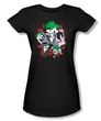 Batman Juniors T-Shirt - Four Of A Kind Black Tee