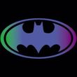Batman Juniors T-Shirt - Gradient Bat Logo Black Tee