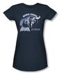 Batman Juniors T-Shirt - Here Come Slate Blue Tee