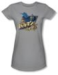 Batman Juniors T-Shirt - Japanese Knight Silver Tee