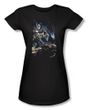 Batman Juniors T-Shirt - Perched Black Tee