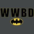 Batman Juniors T-Shirt - WWBD Bat Logo Charcoal Grey Tee