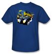 Batman Kids T-Shirt - Batmobile Youth Royal Blue Tee