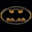 Batman Kids T-Shirt - Black & Gold Embossed Shield Youth Black Tee