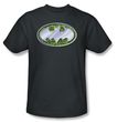 Batman Kids T-Shirt - Circuits Logo Charcoal Grey Youth Tee