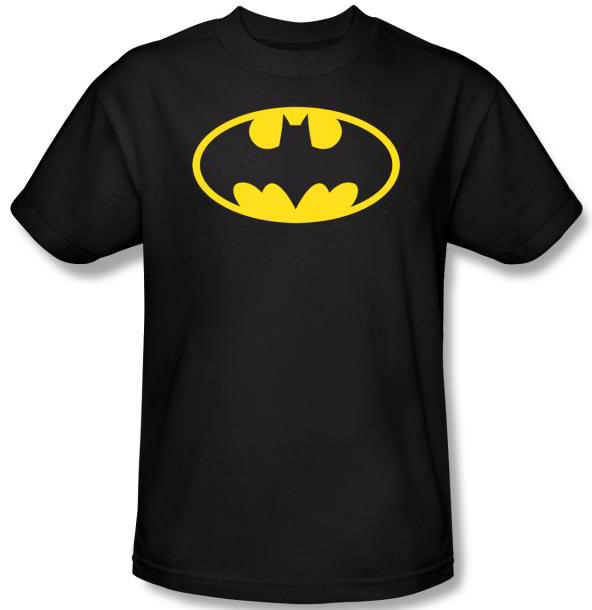 Batman Kids TShirt Classic Logo Youth Black Tee Batman Kids T