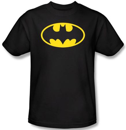 Batman Kids T-Shirt - Classic Logo Youth Black Tee